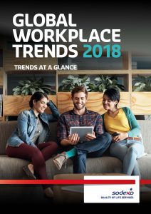 Frontcover of Sodexo Global Workplace Trends 2018 report